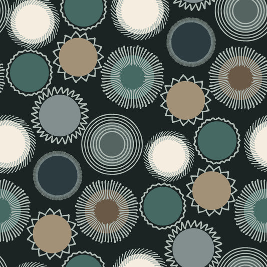 Graphic Sunburst Repeat Wallpaper⁠