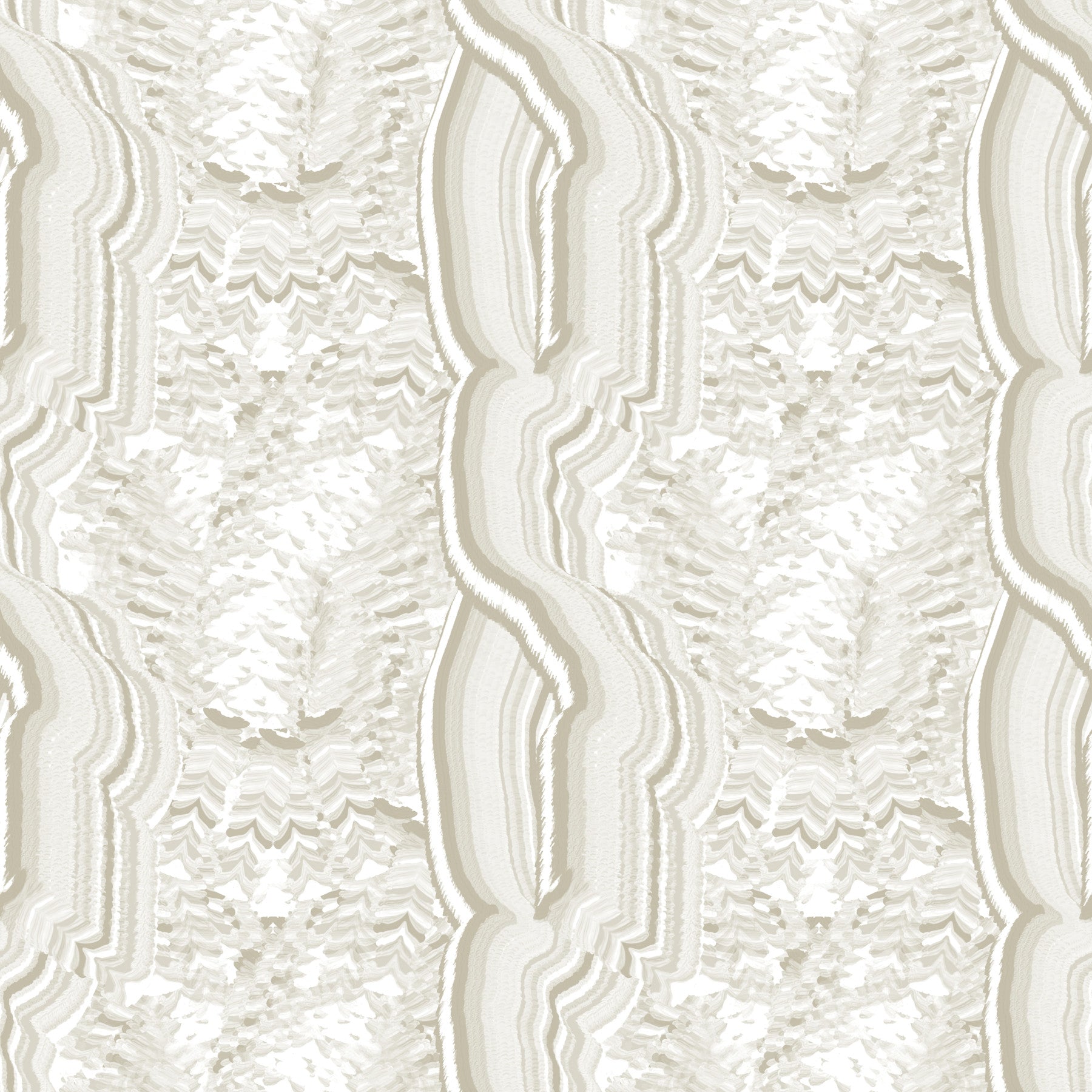Serene lineaire textuur in crèmekleurig behang