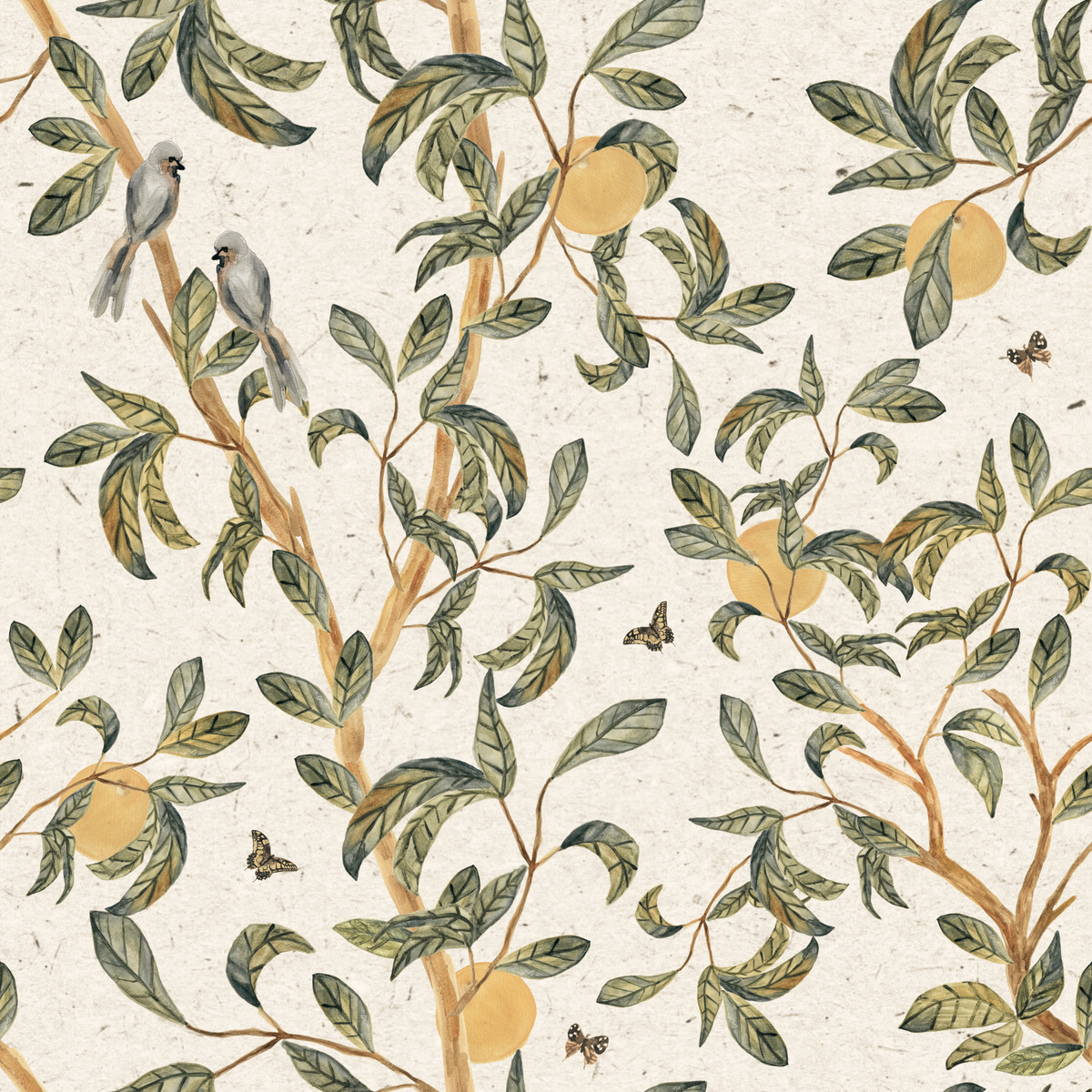Appelsiinipuu-tapetti in your room — zoomed