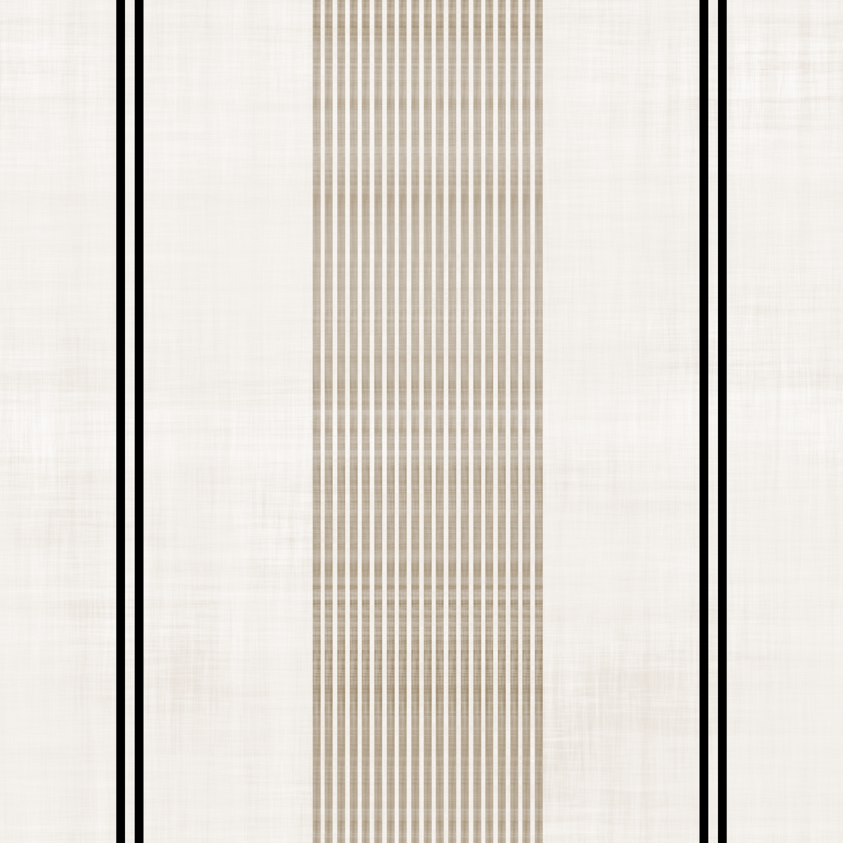 Papel de parede com textura de linho às riscas bege e pretas in your room — zoomed