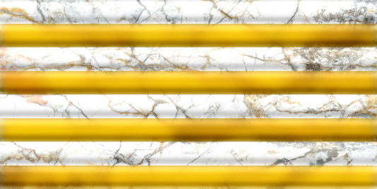 Golden Yellow Stripe Marble Wallpaper Wall Mural