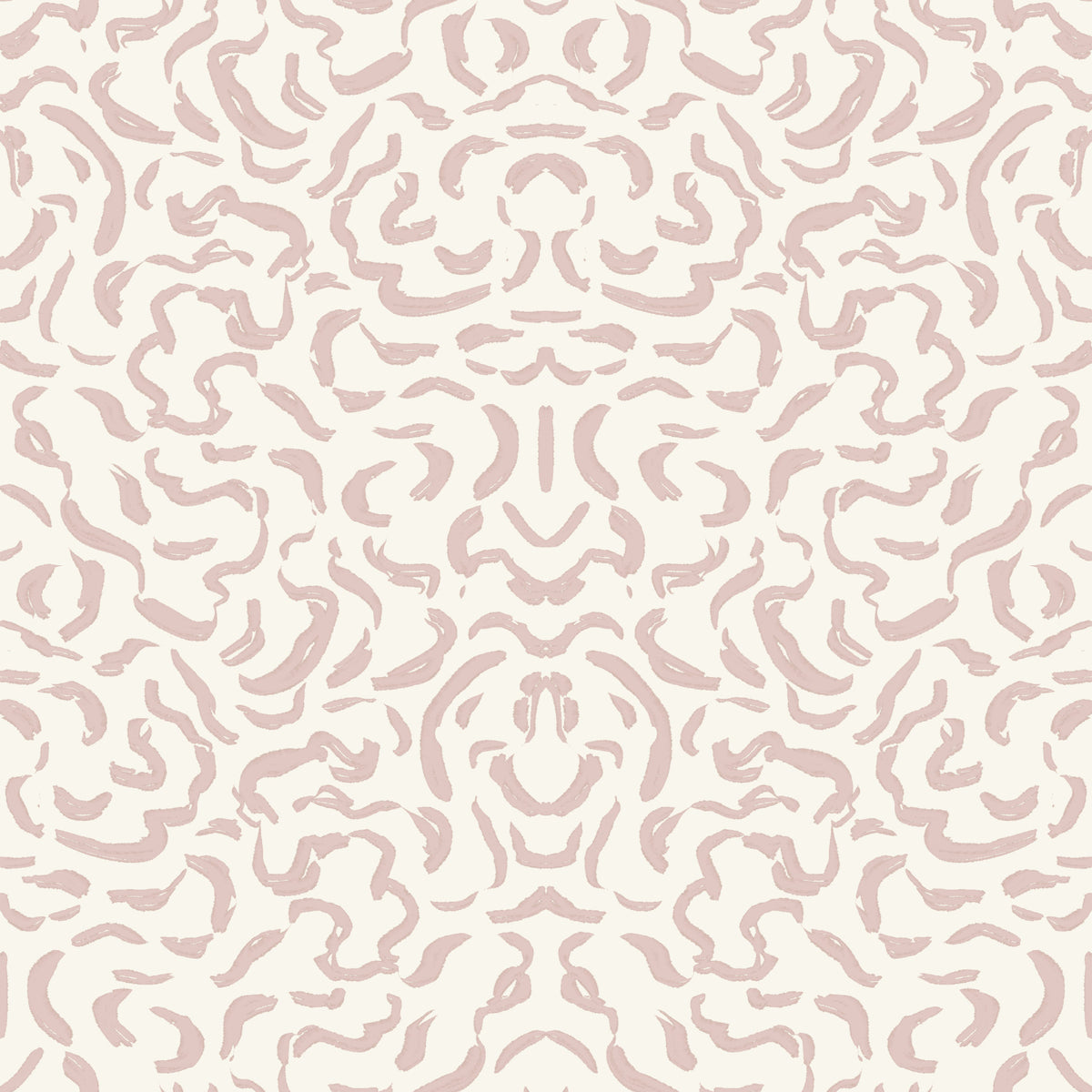 Tapet med abstrakt, blushfarvet rytmisk ornament in your room — zoomed