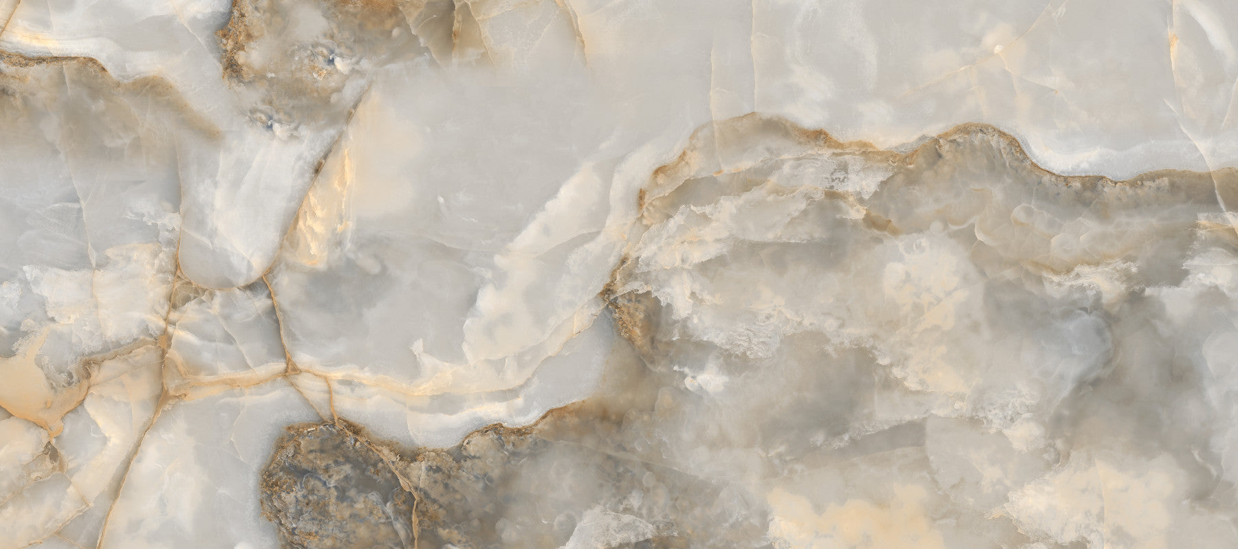 Neutrales Wandbild mit ätherischer Marmoraderung