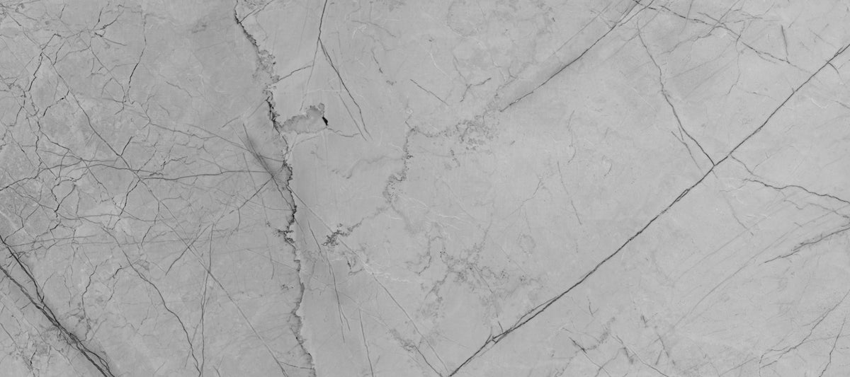 Murale da parete minimalista con venature di marmo grigio in your room — zoomed