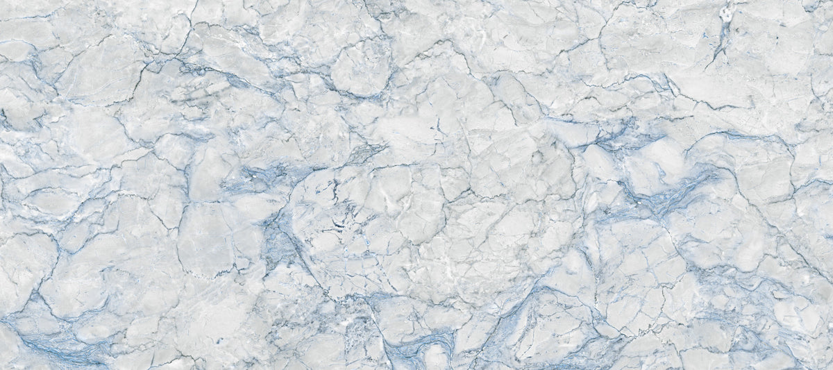 Cool Blue Marble Vein Wall Mural in your room