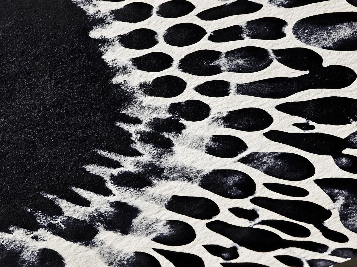 Fresque murale abstraite en taches d’encre in your room — zoomed