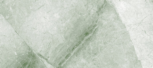 Papier peint panoramique effet dalle de marbre sauge sereine