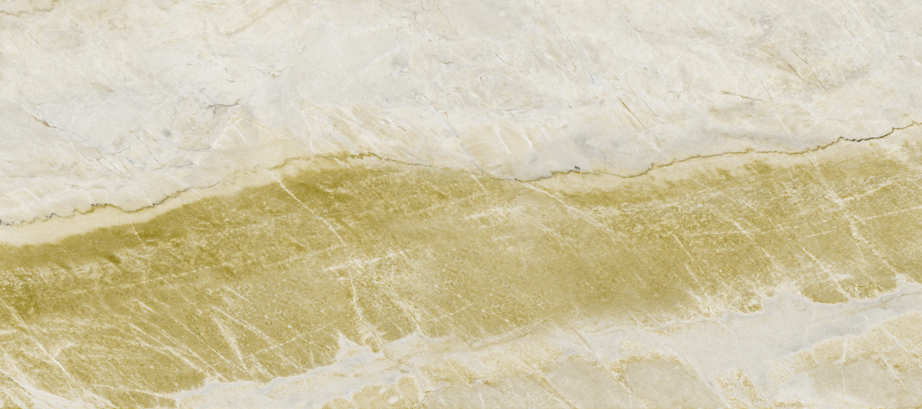 Papier peint panoramique en dalle de pierre naturelle à veines dorées