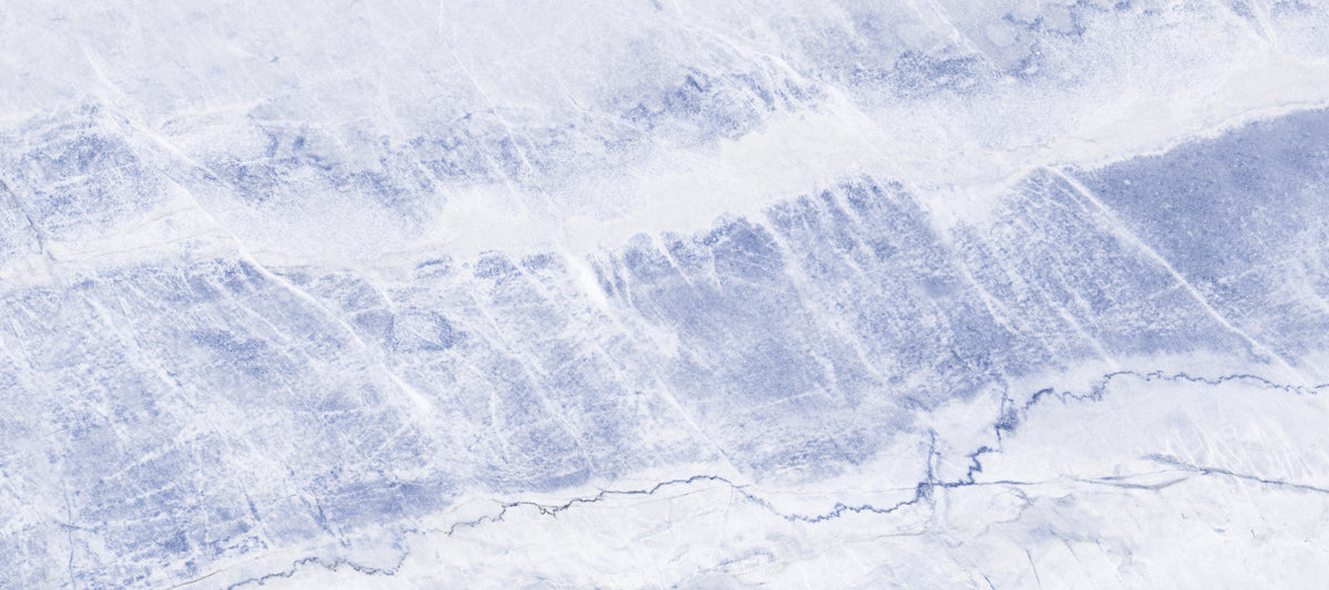 Azure Marble Veins Wall Mural in your room — zoomed