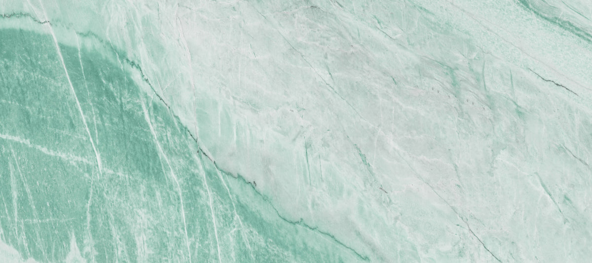 Papier peint panoramique à texture de pierre de jade vert menthe in your room