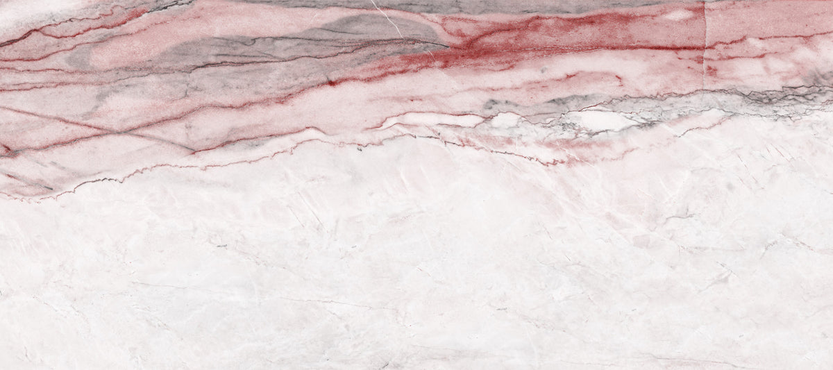 Papier peint panoramique en marbre veiné rose quartz in your room