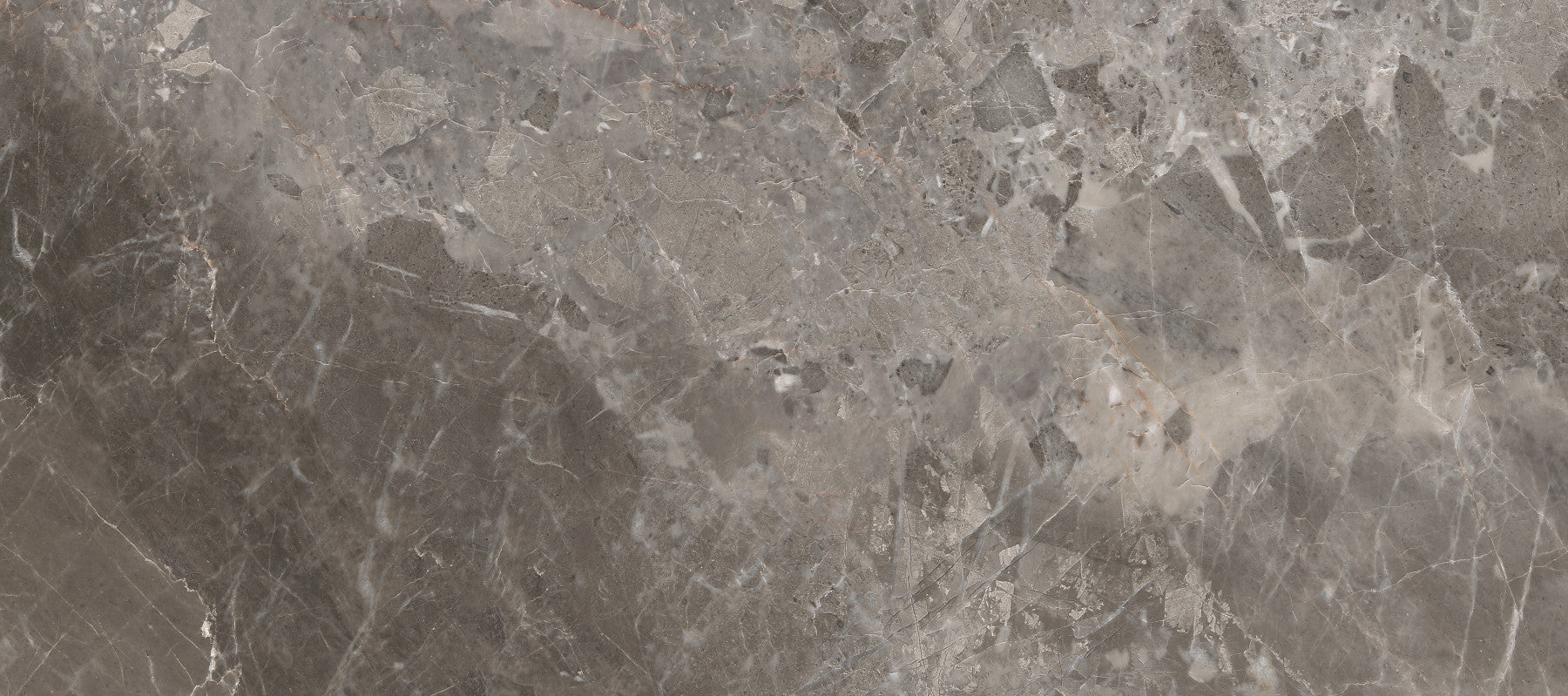 Papier peint panoramique à texture de marbre gris orageux
