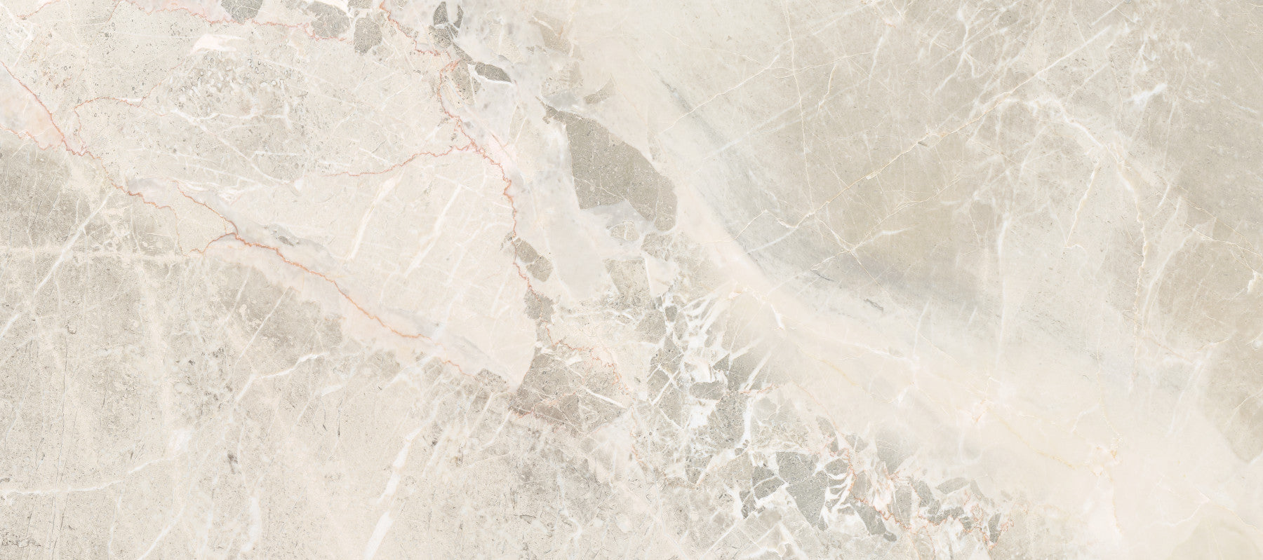 Papier peint panoramique en dalle de marbre naturel crème et gris