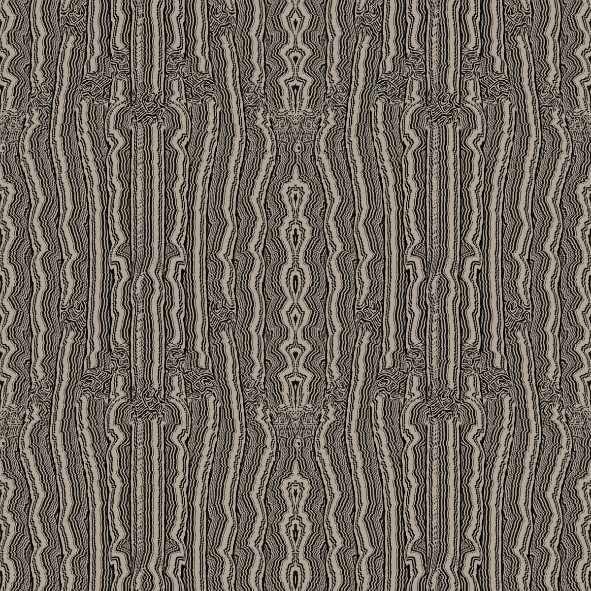 Carta da parati con texture a onde lineari monocromatiche⁠ in your room