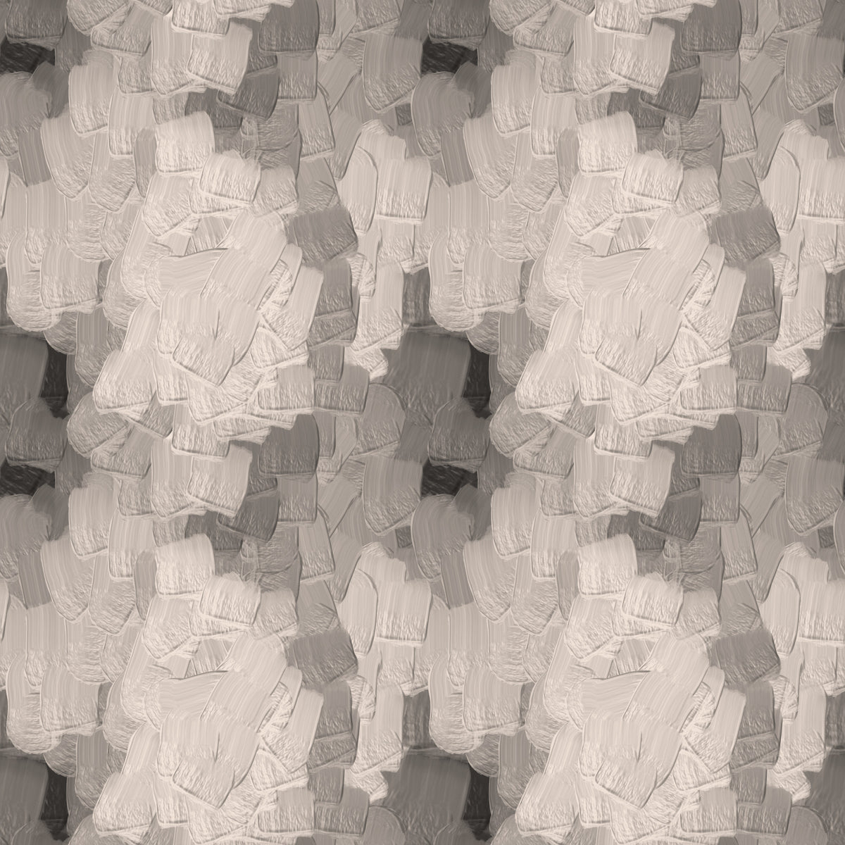 Papel de parede com pinceladas em camadas em tons neutros de impasto⁠ in your room — zoomed
