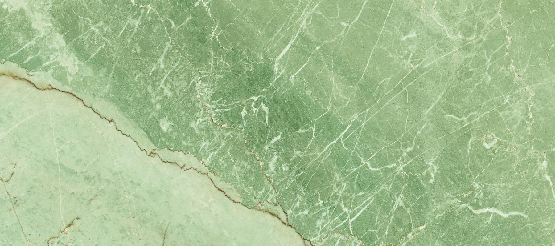Wandmuurschildering met groen marmeroppervlak