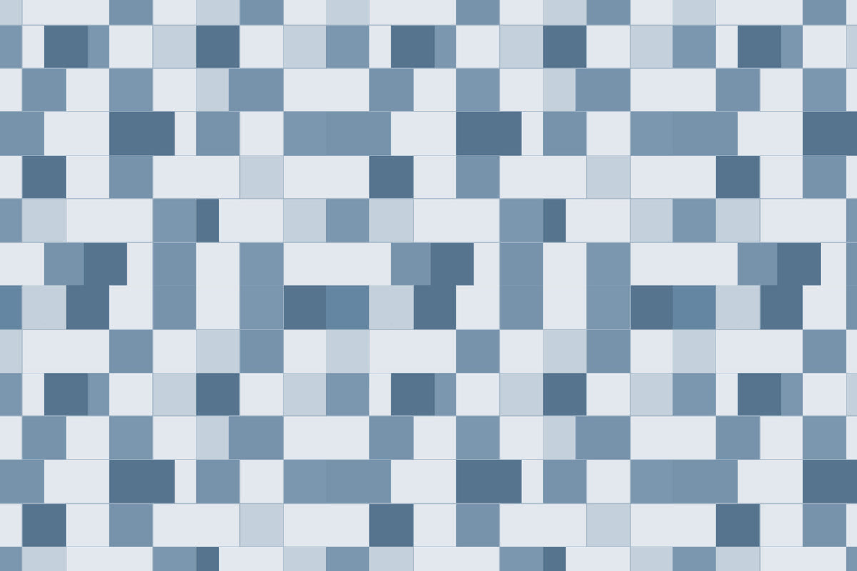 Papier peint à motif de grille de mosaïque bleue minimaliste⁠ in your room