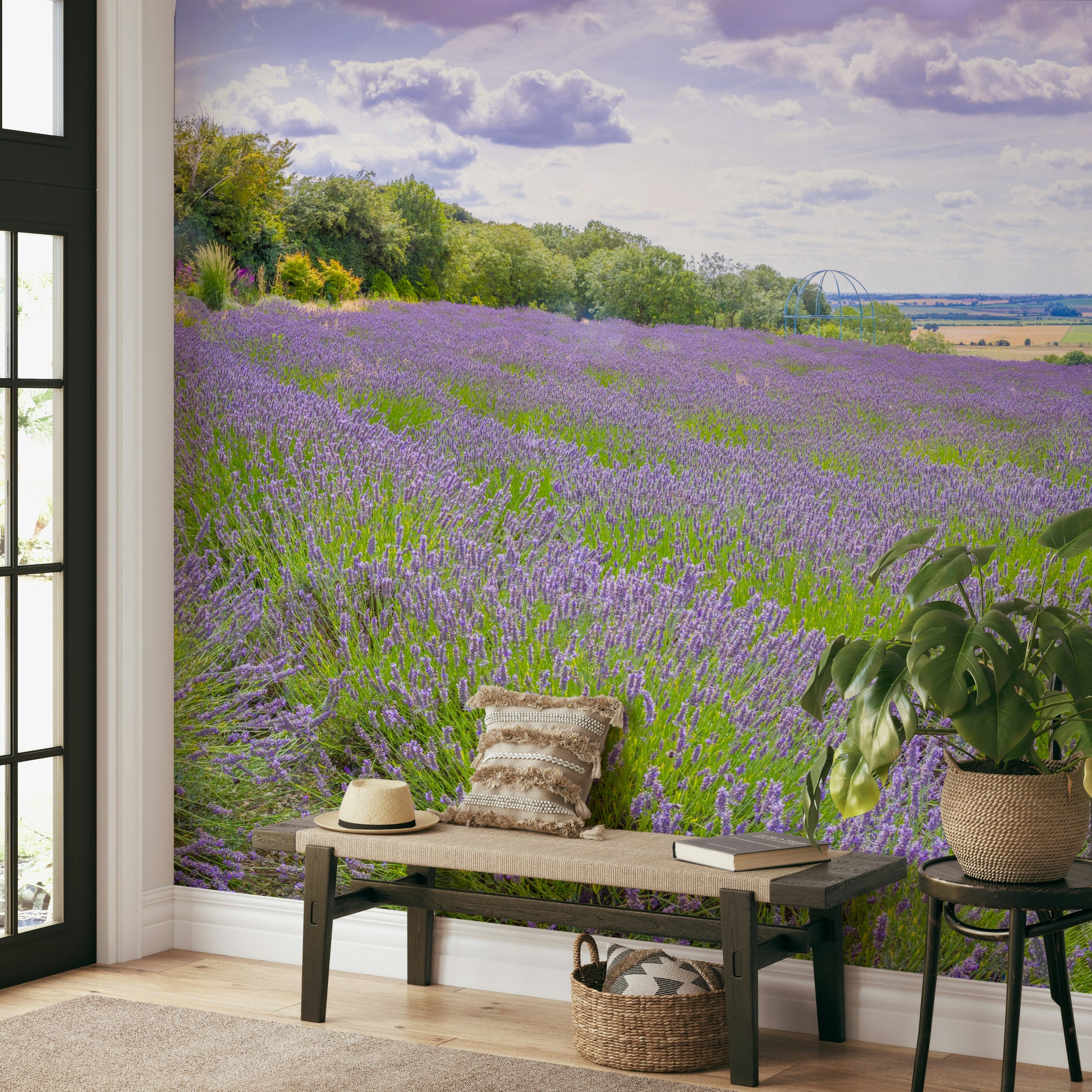 lavender plant wall Lavender Serenity Wall Mural