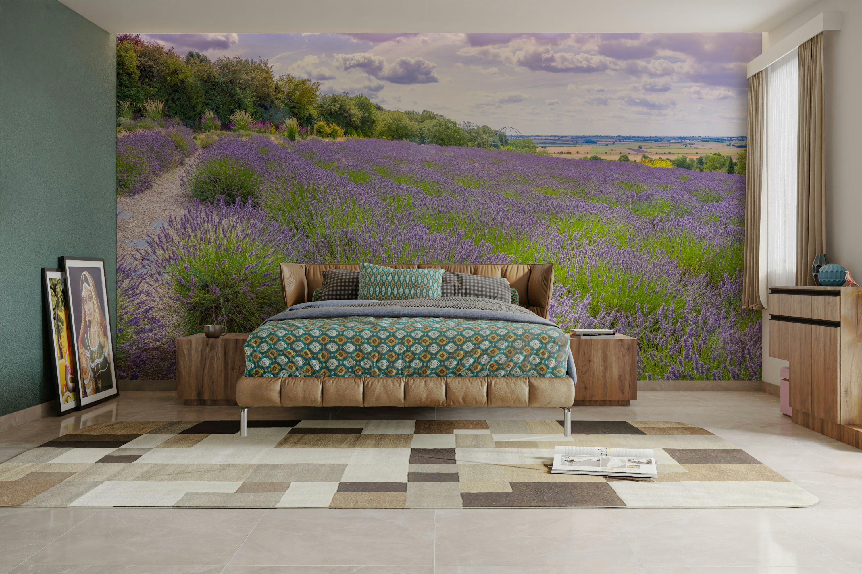 lavender plant wall Lavender Serenity Wall Mural