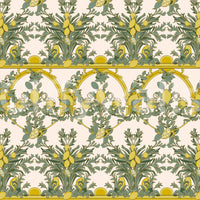 The wallpaper has a lively and fresh feel.

