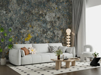 Rock texture wallpaper with realistic lichen growth for a nature-inspired look.