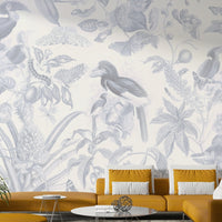 Bold tropical leaf wall mural

