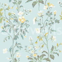 Papier peint rêve botanique pastel clair