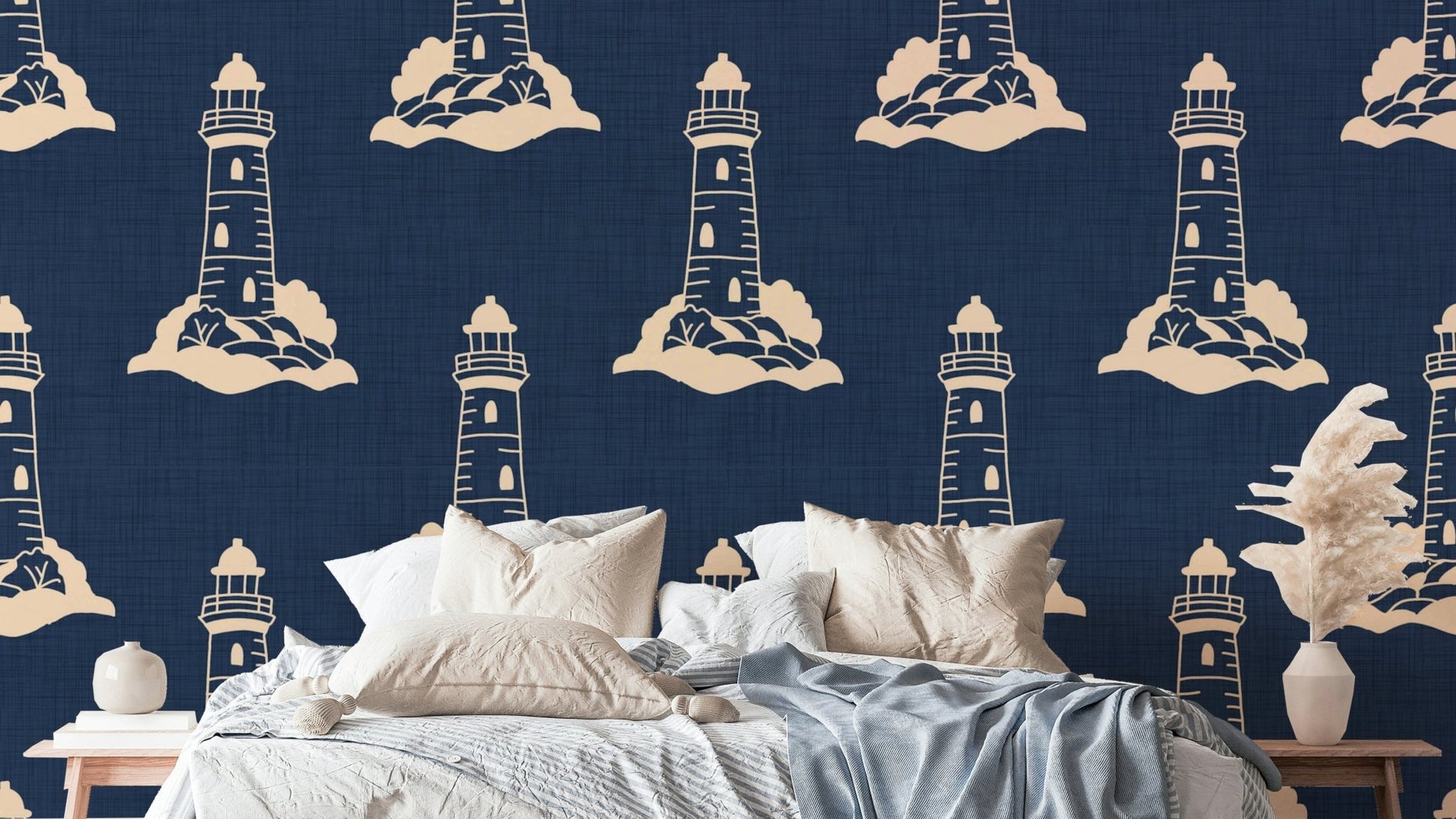 Lighthouse Nautical Mythology mural wallpaper
