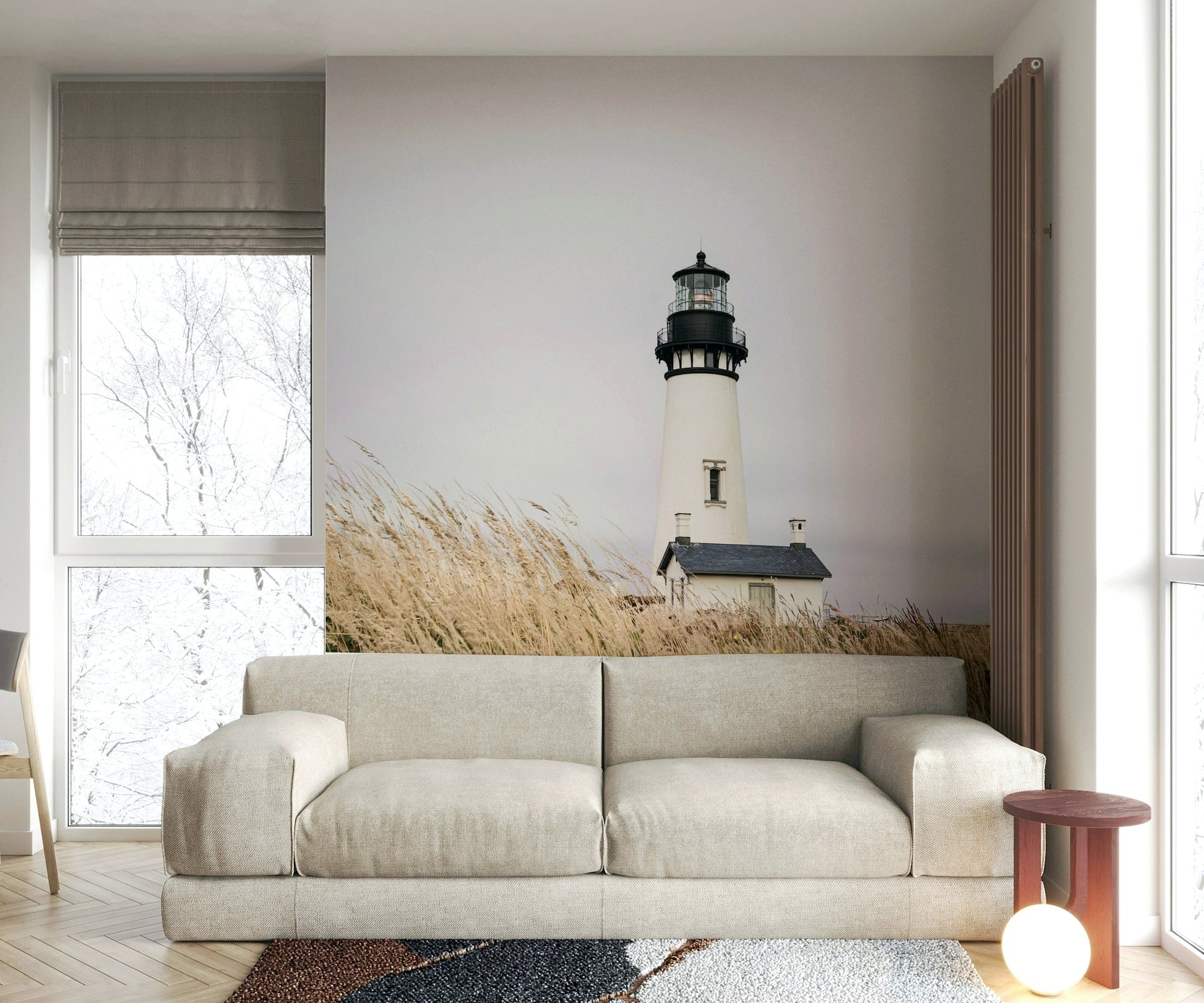 Rolling waves and clear sky.

