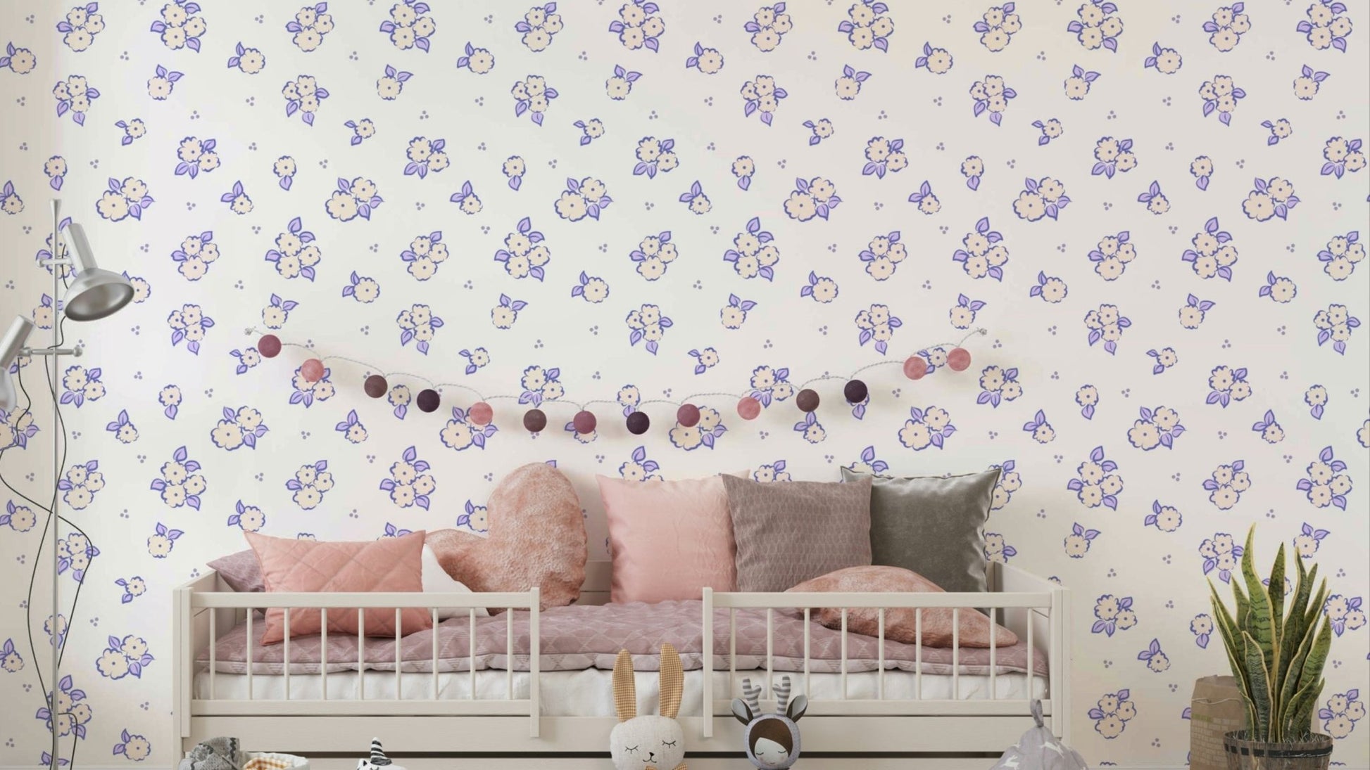 Clusters of lilac flowers.

