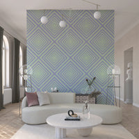 Chevron Dreams wall mural calm pastel chevron motif dynamic.