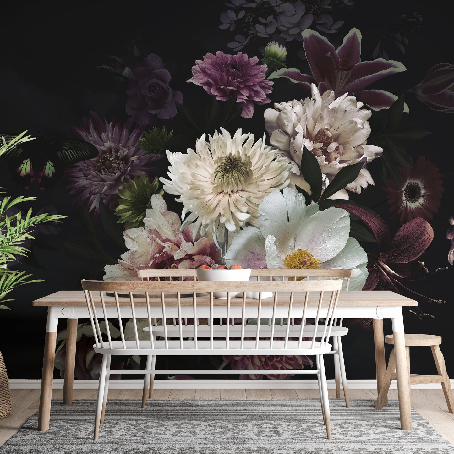 Lily Flower Wallpaper Mural - Giffywalls