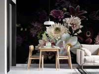 Lily Flower Wallpaper Mural - Giffywalls