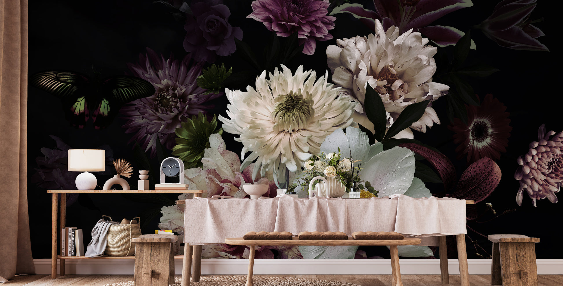 Lily Flower Wallpaper Mural - Giffywalls
