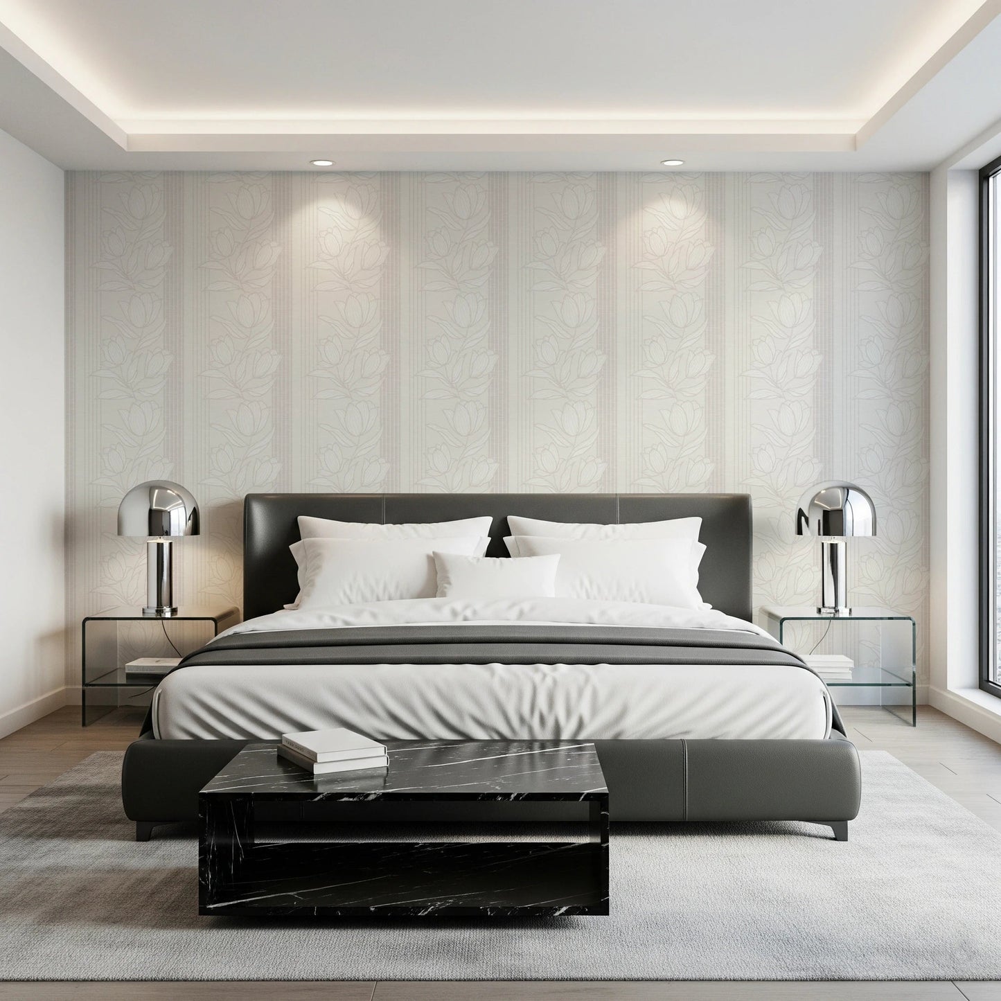 Line Art Bloom Wallpaper⁠