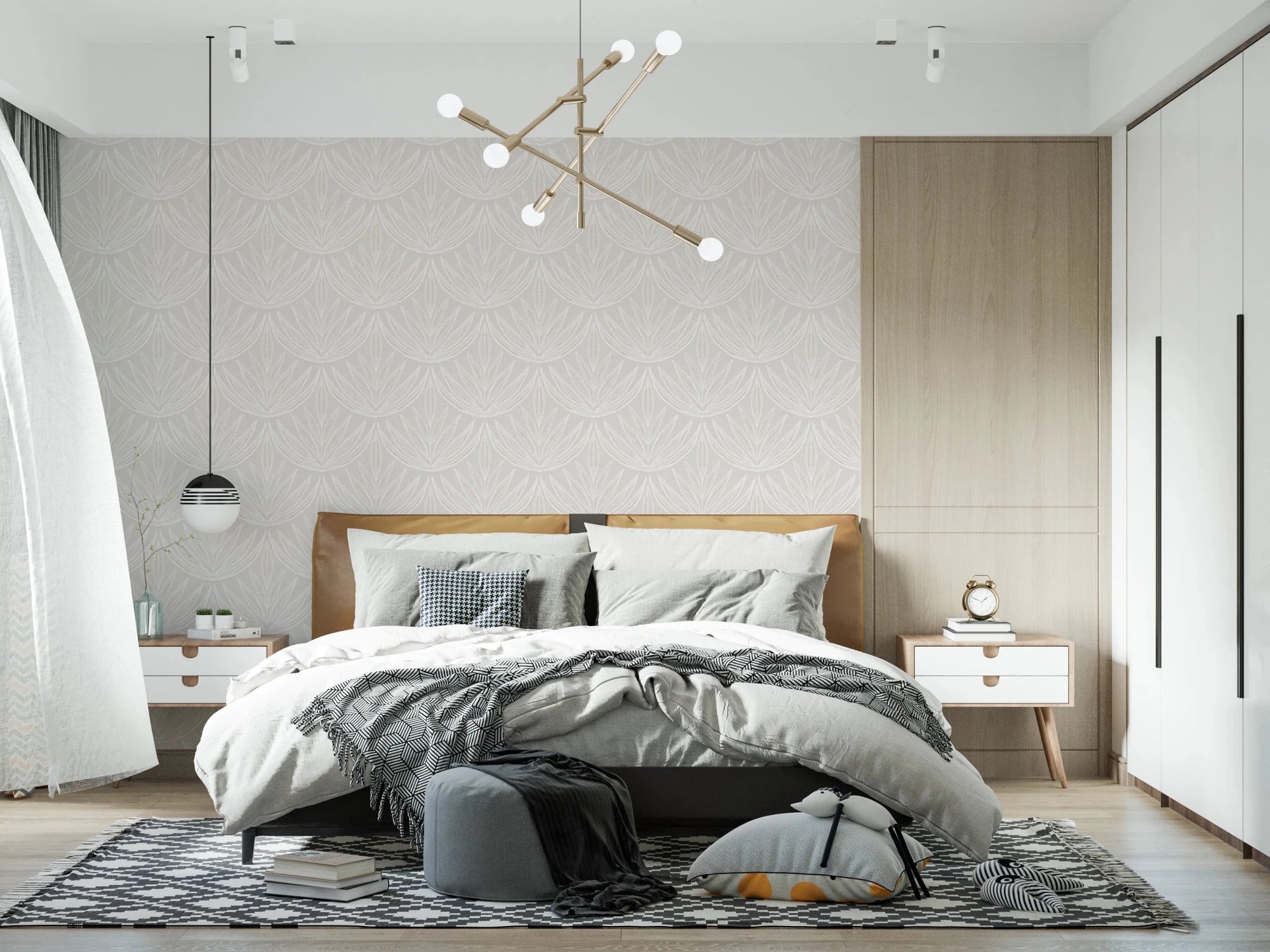 Linear Botanicals Wallpaper⁠
