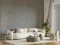 Linear Concrete Illusion Wall Mural with realistic three-dimensional effect and neutral tones for sleek interiors.