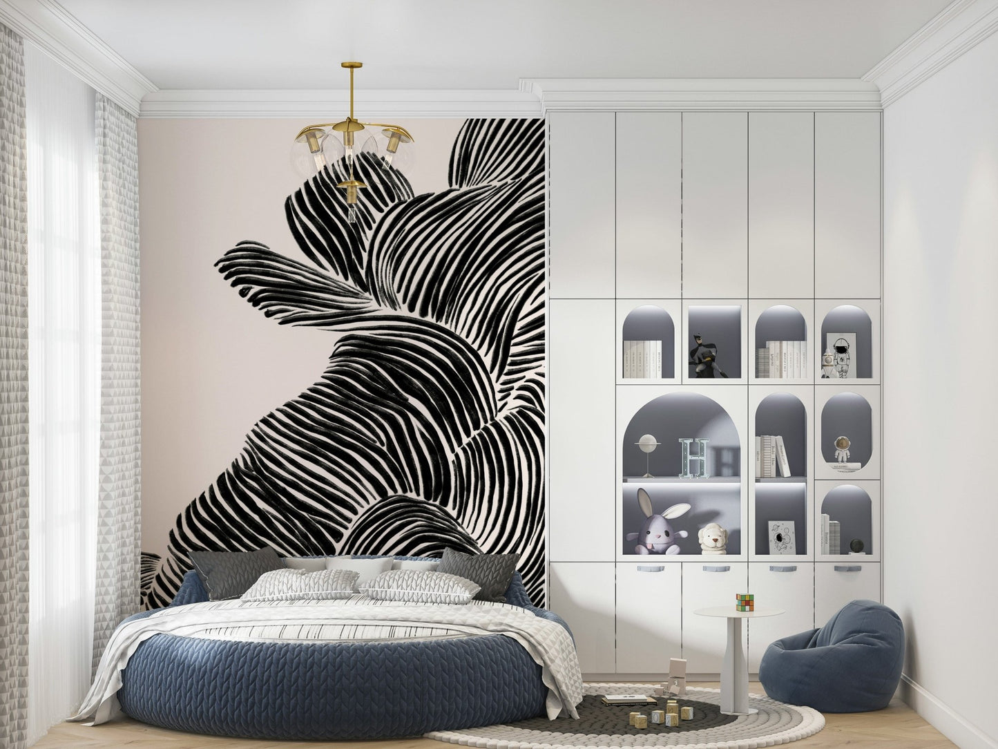 Linear Wall Mural
