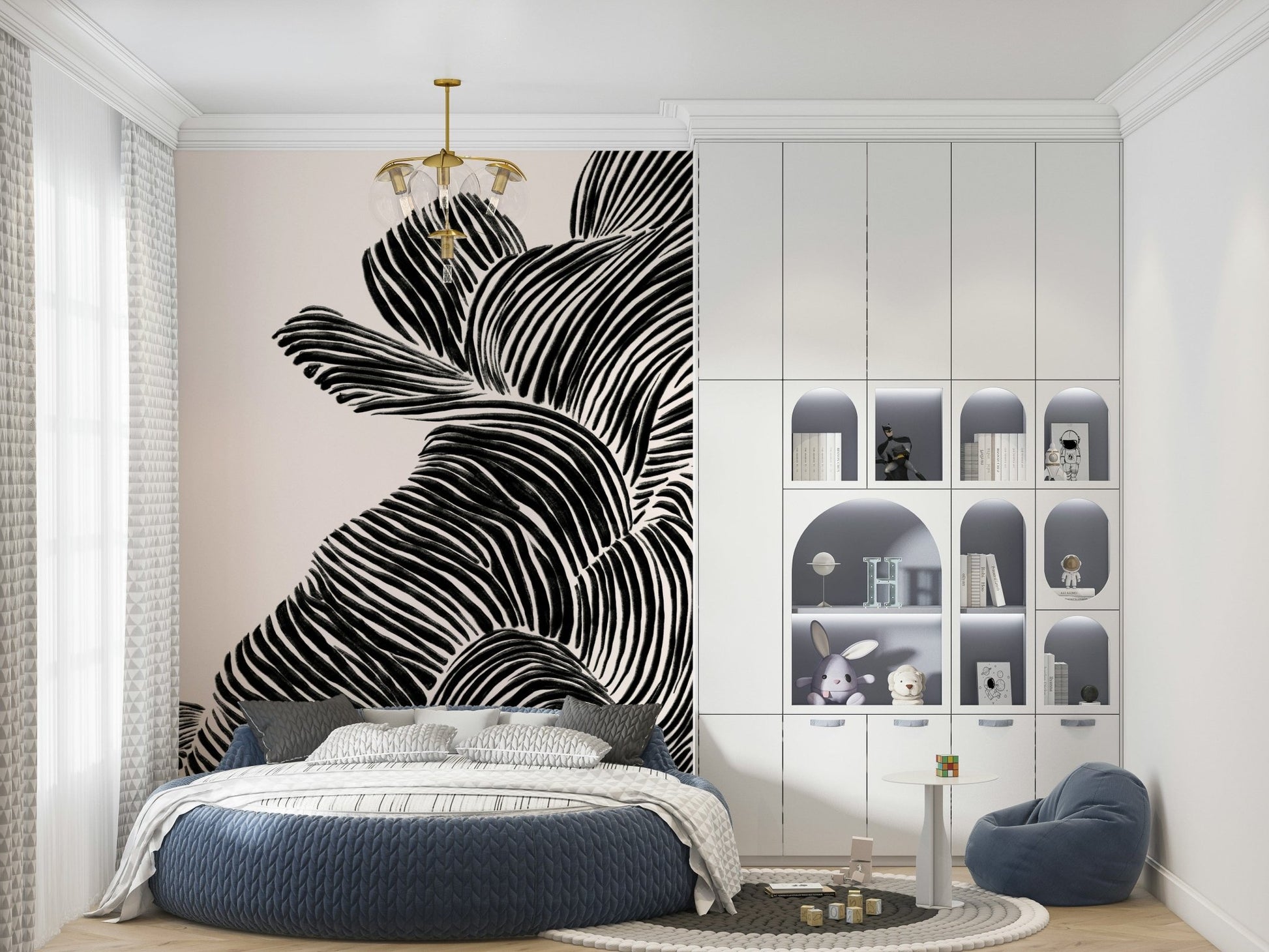 Linear Wall Mural