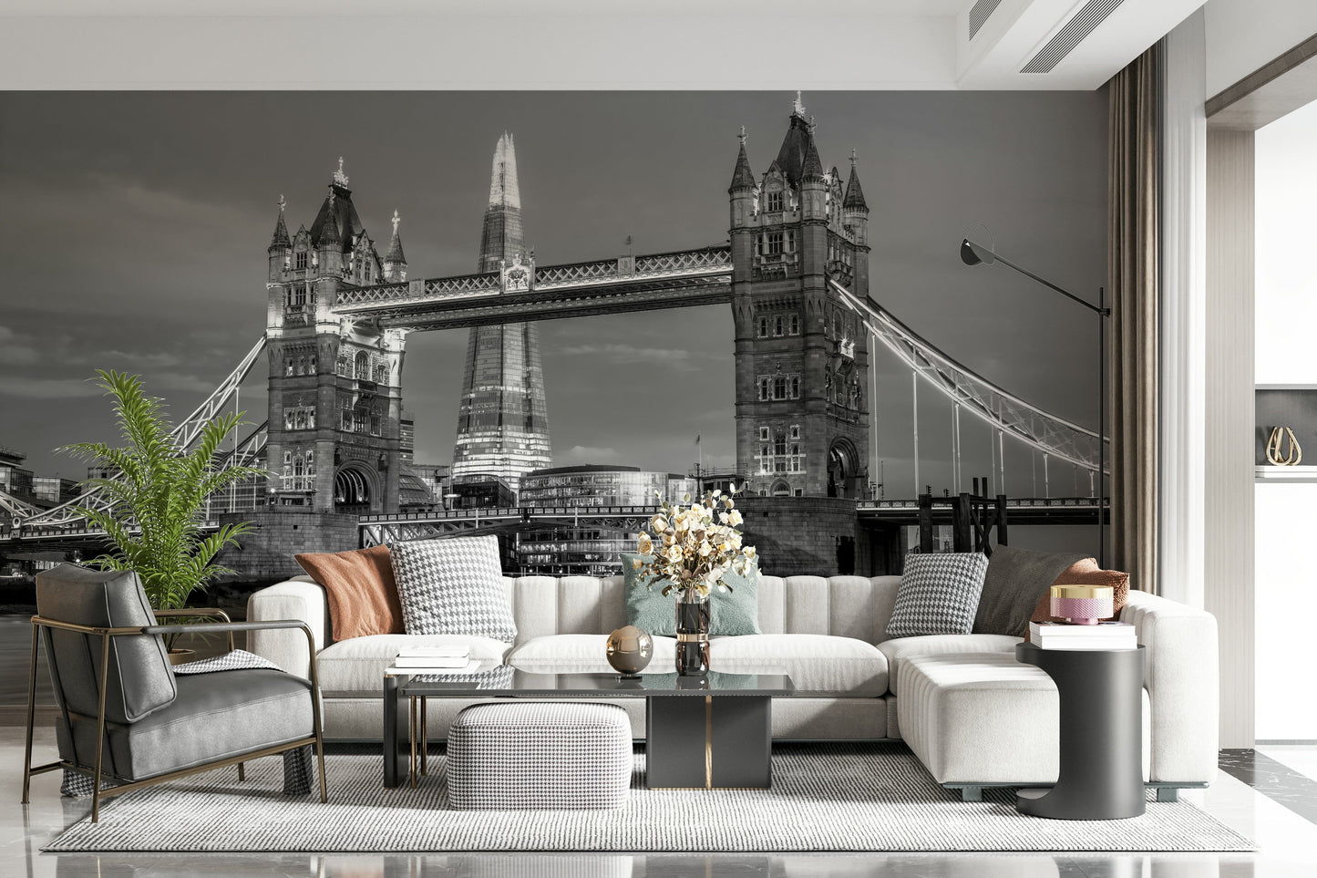 Tower Bridge and the Shard Wall Mural