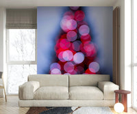 A beautiful, festive view of the London Eye decorated for Christmas.

