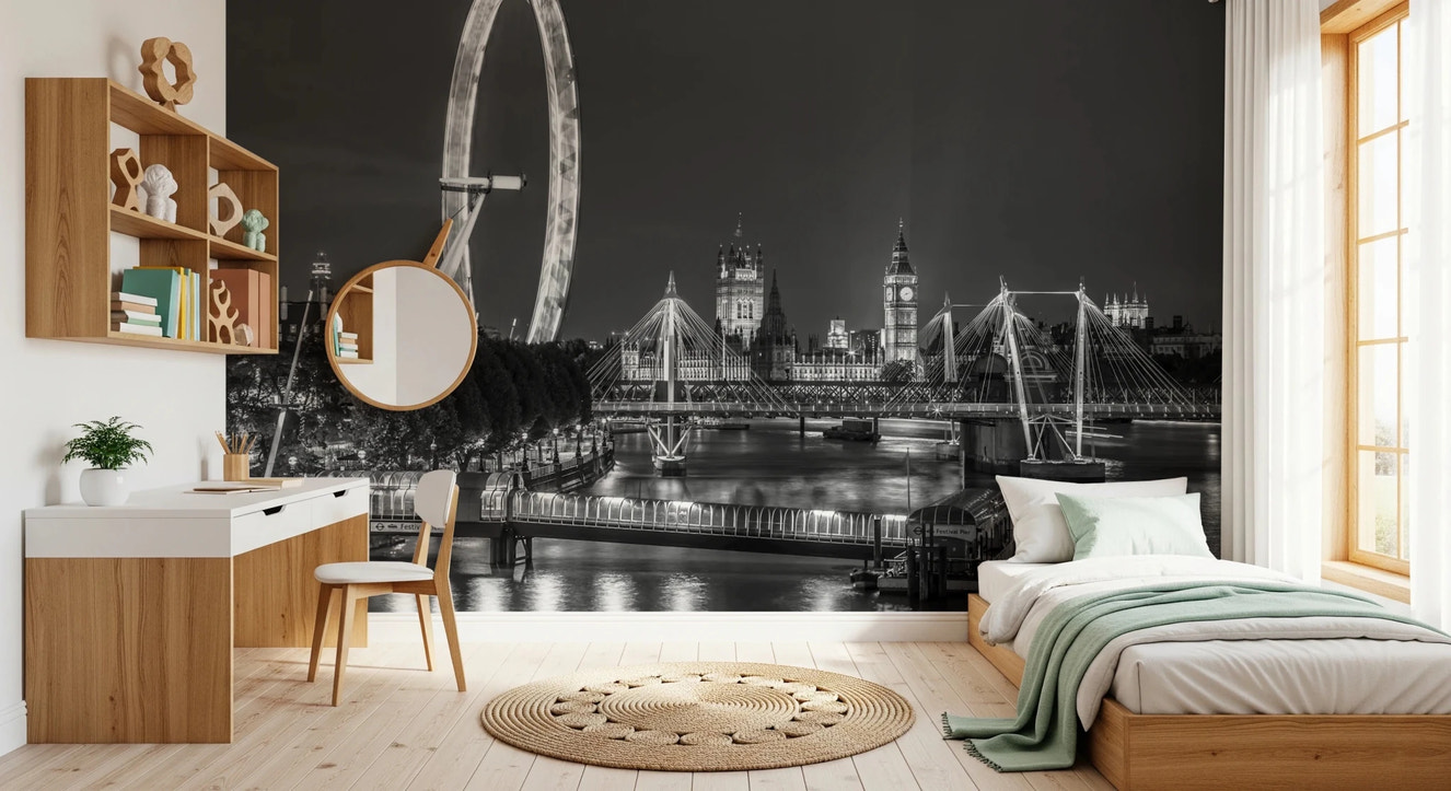 London River Views Wall Mural