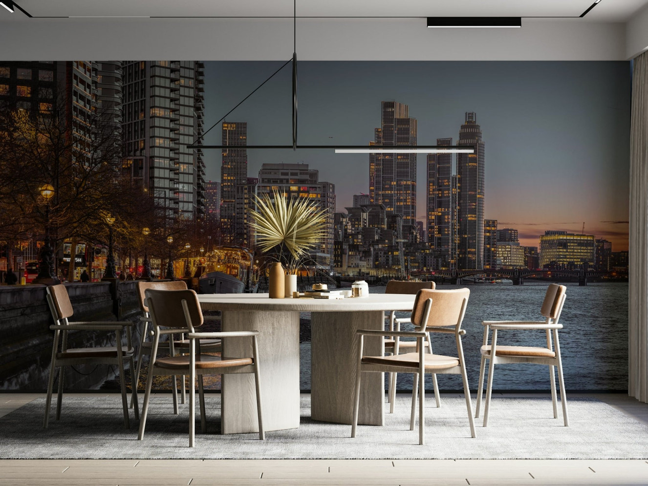 A captivating and iconic wall mural.
