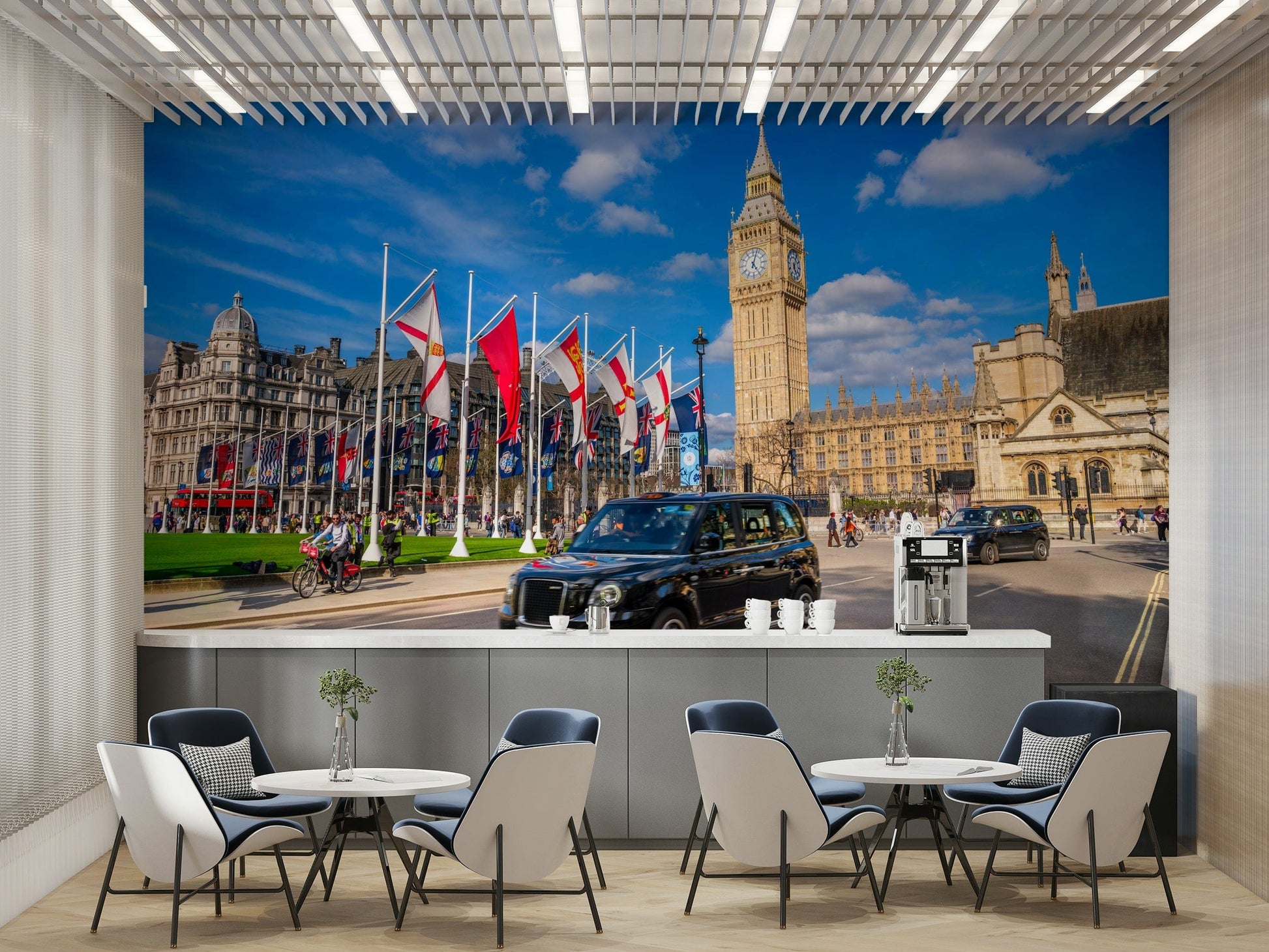 A sophisticated and elegant wall covering.

