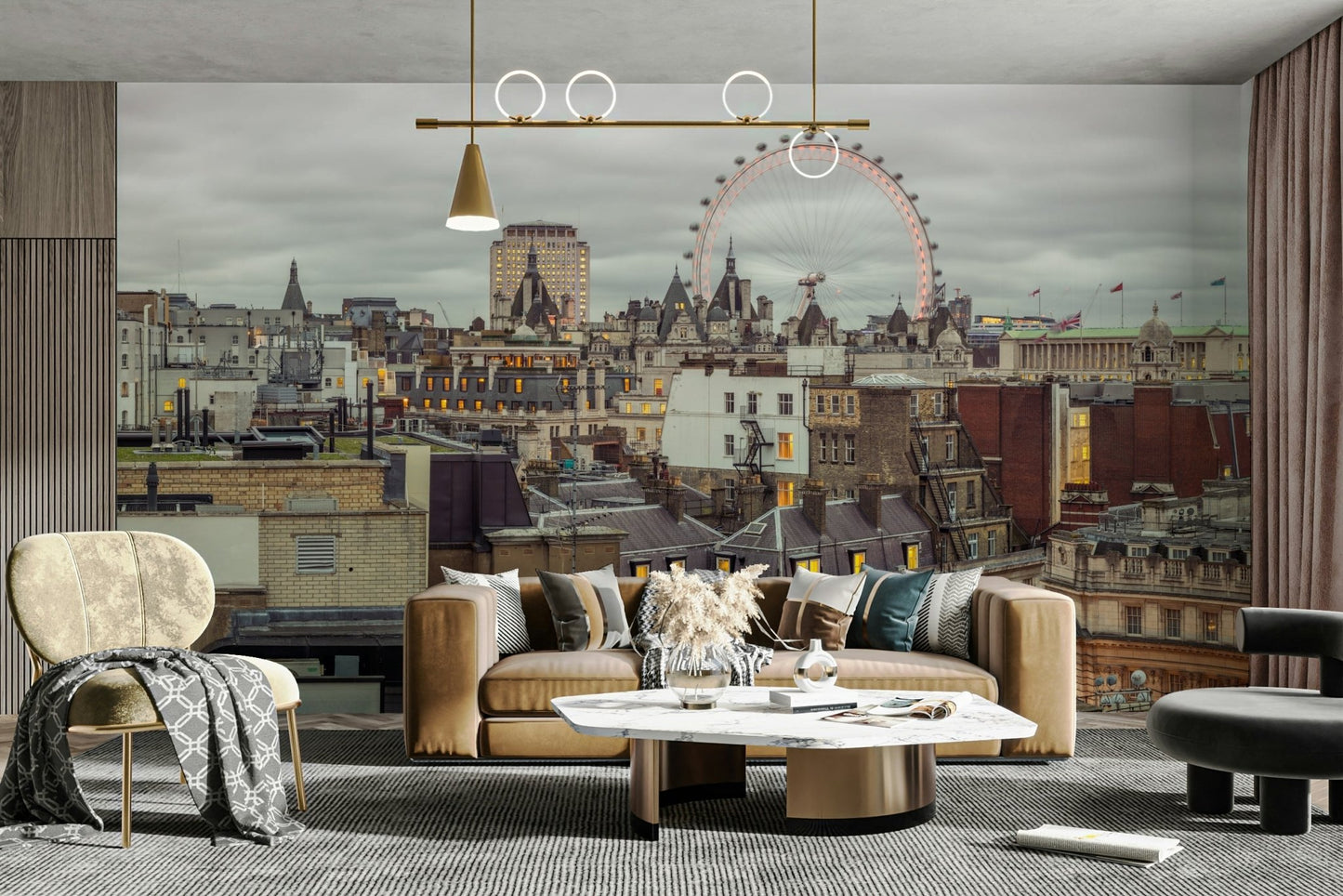 The colors are muted and gentle, with soft greys, blues, and browns.

