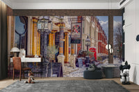 London cityscape in winter.

