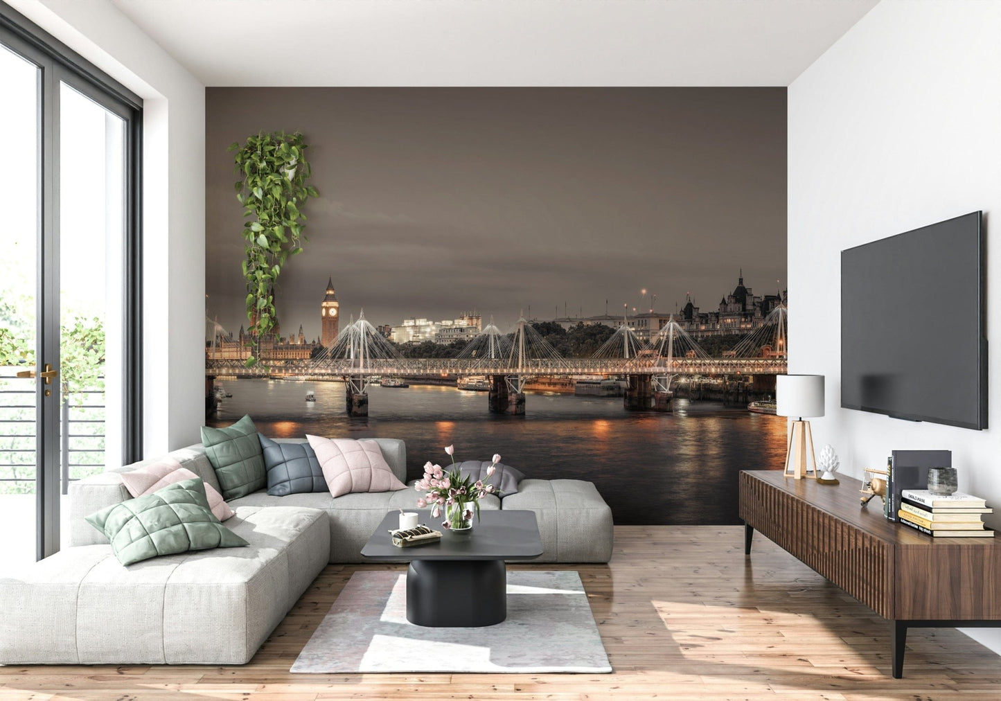London's Nightfall Wall Mural