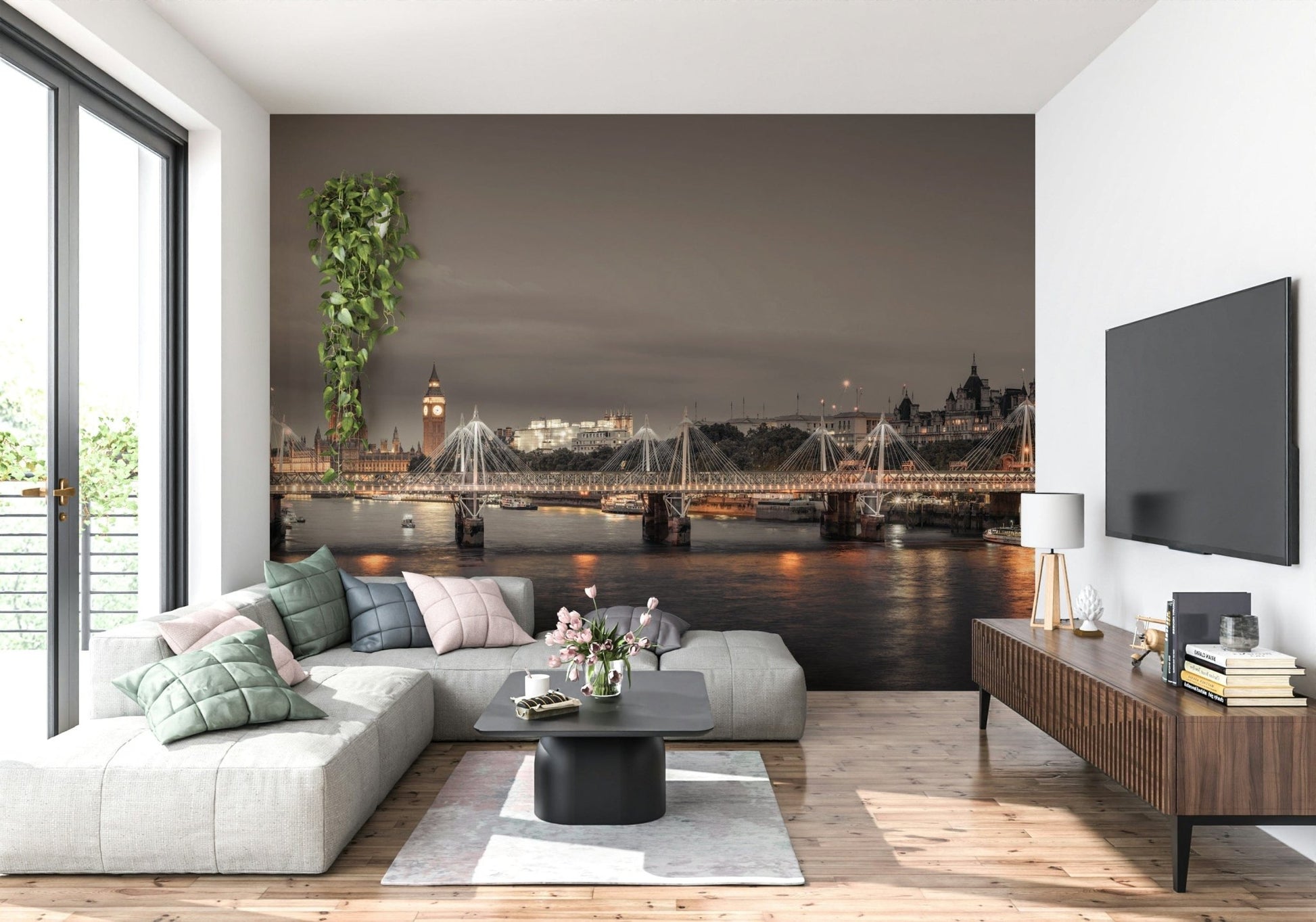 London's Nightfall Wall Mural