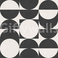 High contrast circle wallpaper pattern