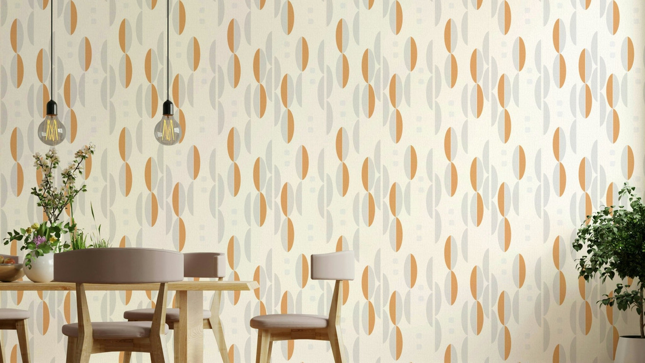 Moon surface pattern on Lunar Echoes wall mural

